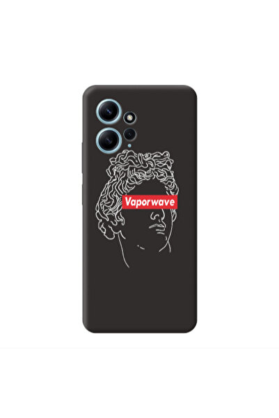 Other Xiaomi Redmi Note 12 4G Vaporwave Black Colored Silicone TPU Θήκη