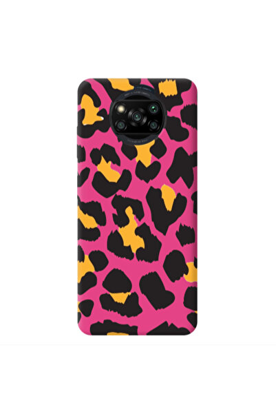 Other Xiaomi Poco X3 /X3 Pro Yellow leopard Fuchsia Colored Silicone TPU Θήκη