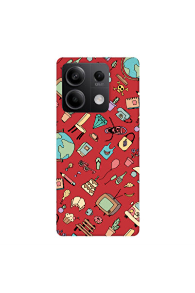 Other Xiaomi Redmi Note 13Pro 5G Mixed up Red Colored Silicone TPU Θήκη