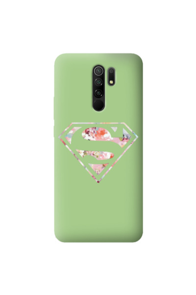 Other Xiaomi Redmi 9 Superman logo Light Green Colored Silicone TPU Θήκη