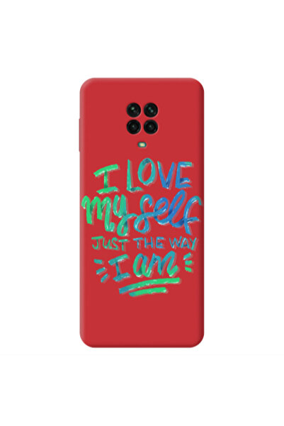 Other Xiaomi Redmi Note 9 Pro I Love My self Red Colored Silicone TPU Θήκη