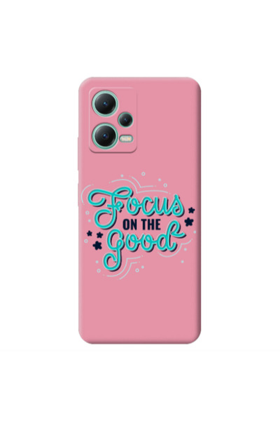 Other Xiaomi Redmi Note 12 Pro 5G Focus On The Good Pink Colored Silicone TPU...