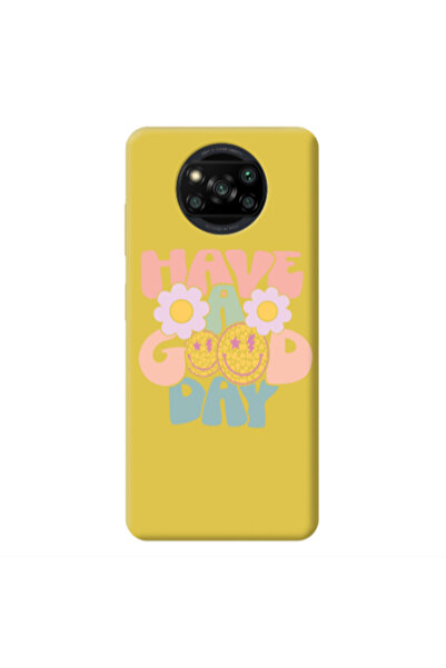 Other Xiaomi Poco X3 /X3 Pro Have A Good day Yellow Colored Silicone TPU Θήκη