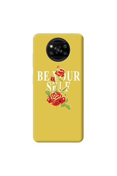 Other Xiaomi Poco X3 Pro Be Your Self Yellow Colored Silicone TPU Θήκη