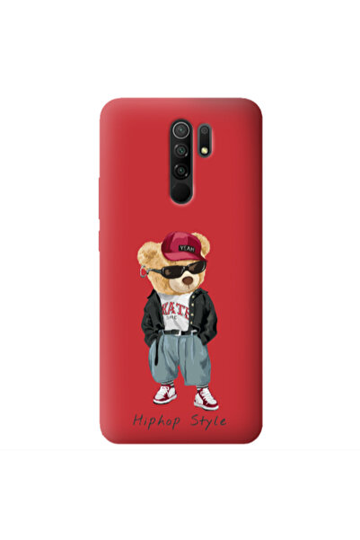 Other Xiaomi Redmi 9 Hip hop style Red Colored Silicone TPU Θήκη