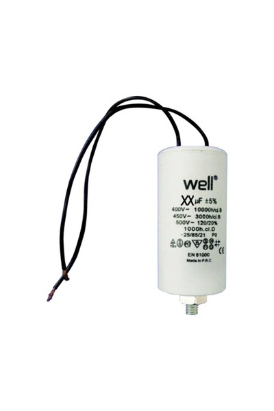 OEM Condensator pornire motor Well 30uF 400V, cu fire de conexiune