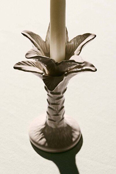 H&M Large palm tree candlestick