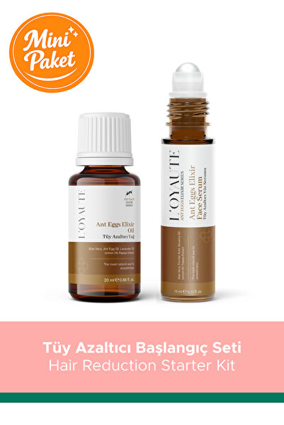 Karınca Yumurtası içeren Tüy Azaltıcı Başlangıç Seti Yağ + Roll On