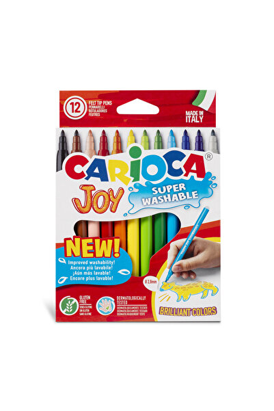 carioca Joy Felt Tip Crayons Washable 12 Pack