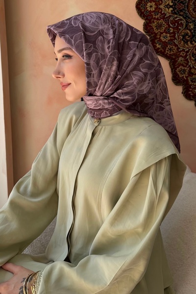 İmajButik Pudra Desenli Soft Eşarp