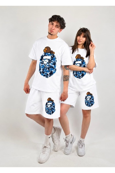 zaee B.P Printed Oversize Shorts Set