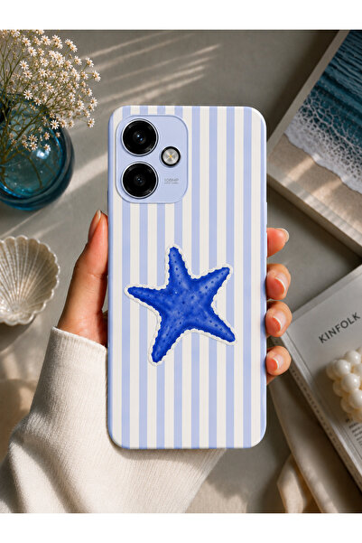 OVADA Redmi 13 Uyumlu Deniz Yıldızı Desenli Telefon Kılıfı