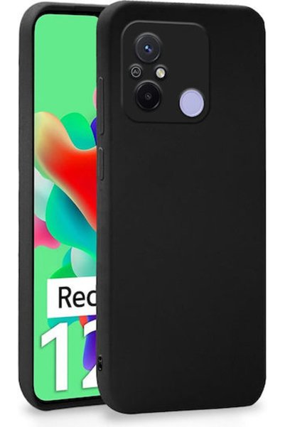 OEM Πίσω Κάλυμμα Σιλικόνης Μαύρο (Redmi 12C)