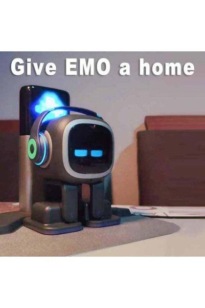GULF GALLERY روبوت مكتبي تفاعلي ذكي PRO EMO مع شخصية مميزة - مزود بتقنية ChatGPT للتحكم الصوتي