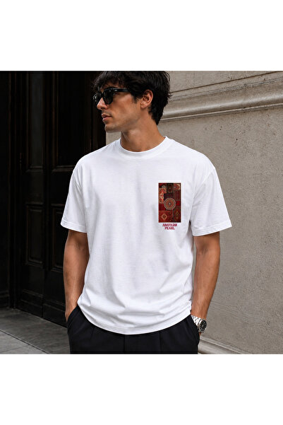 SAINT YUX Ethnic Pattern Printed Oversize T-Shirt a Quality Fabric
