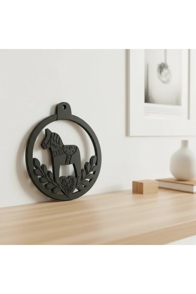 OEM Decorațiune Perete Dala Horse Design Nordic Eleganță Scandinaviană - Oliv...