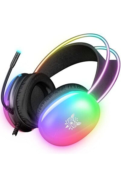 ELTRAZONE RGB Gaming Headset with Surround Sound – Wired Over-Ear Headphones ...
