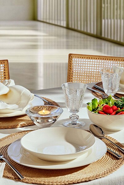 Paşabahçe Bianca White Porcelain Pit Plate 20 Cm, Tableware Accessory, 1 Piece