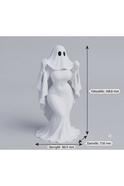 E3D PrintLAB Gotik Hayalet Heykel Masaüstü Dekoratif Oyun Figürü - 80.5x77.6x...