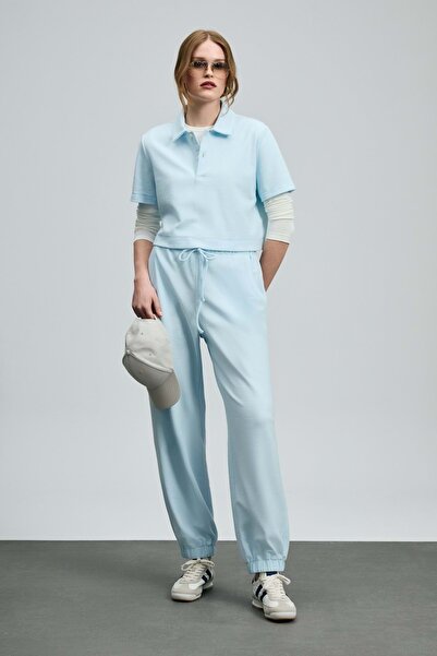 Lufian 121050006 Nılda Knitted Women's Sweatpants Blue