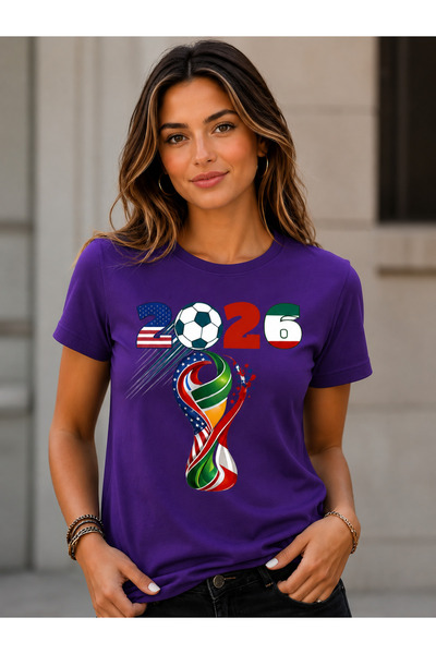 VODEXA Unisex Oversize T-Shirt World Cup Printed 100% Cotton T-Shirt Comforta...