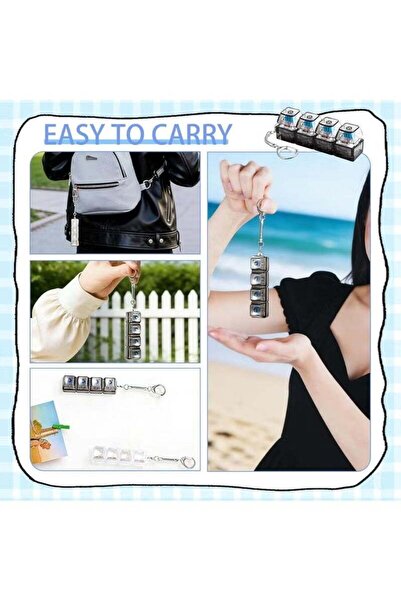 Generic Keyboard Fidget Toy Keychain, 4 Clicky Buttons Stress Relief Fingerti...