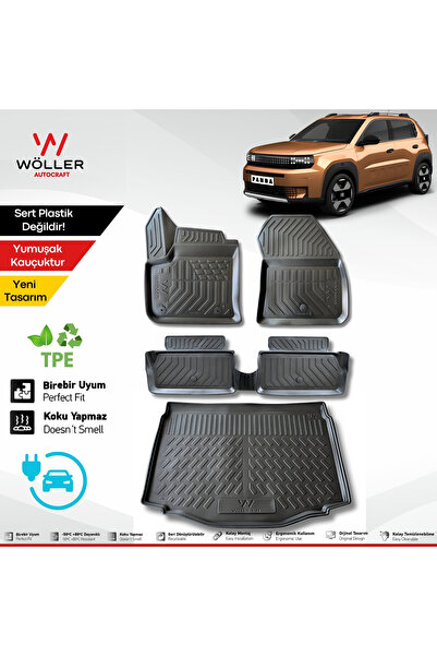 wöller Yeni Fiat Grande Panda Paspas Bagaj Havuzu Set 2025 Sonrası Uyumlu 3d ...