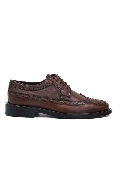 DANACI Gazumalı(Double Layer Leather) 906 Men's Classic Shoes - Taba