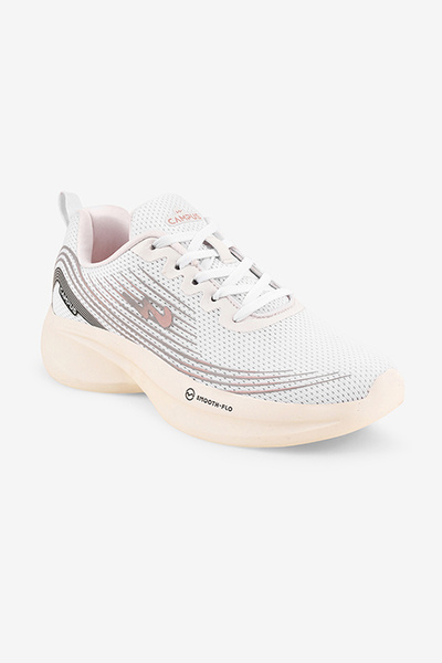Campus Women CAMP-LEX Memory Foam Lace-Up Running-White
