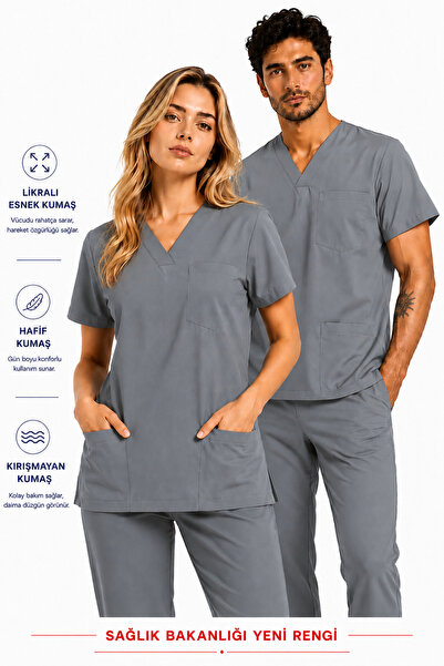 Raven Uniform Scrubs Suit Lycra Medical Uniform, Nurse, Doctor, Pharmacist, H...