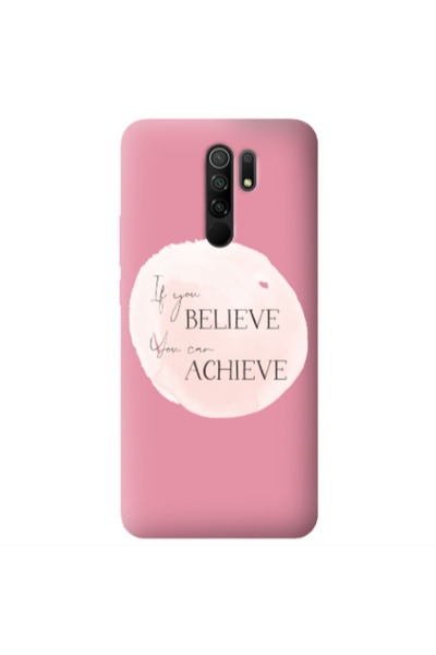 Other Xiaomi Redmi 9 If You Believe Pink Colored Silicone TPU Θήκη