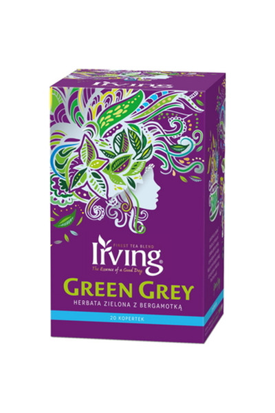 Irving Ceai verde IRVING, Green Grey, 20 plicuri, 30 g, aroma de bergamota