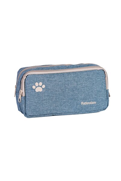 Relaxion Double Compartment Pen Holder Pencil Case Fabric Rlx-130