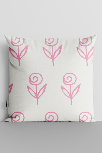 TicaretJet Red Roses Double Sided Digital Printed Throw Pillow Cover
