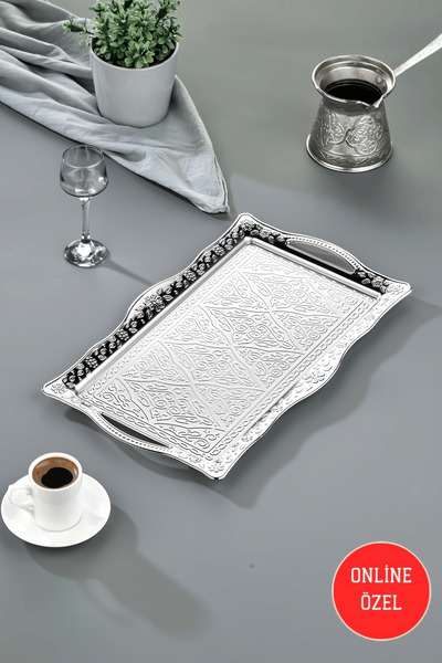 Cooker Sedef Metal Rectangular Presentation Tray 42 cm Ckr4746