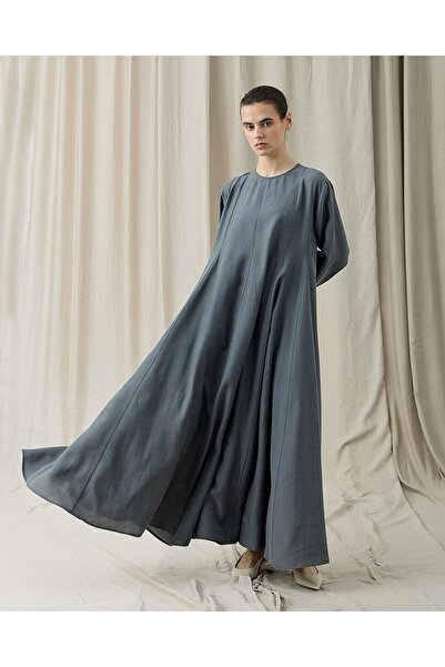 Aybikestil Tencel Godeli Elbise Nefti