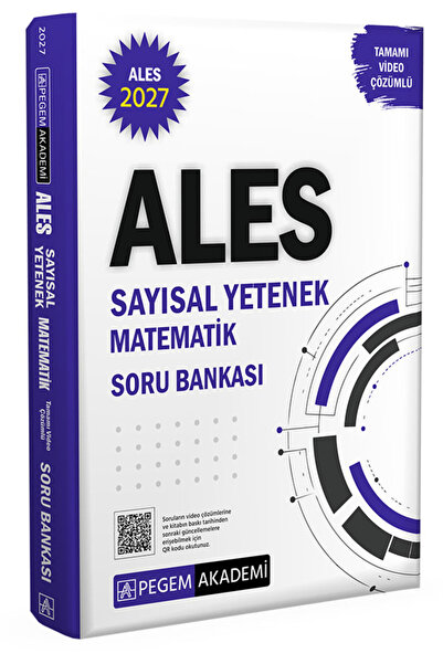 Pegem Akademi Yayıncılık 2027 ALES Sayısal Yetenek Matematik Tamamı Video Çöz...