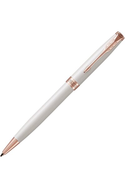 Parker Sonnet Ballpoint Pen, Prestige Pearl Lacquer Rose with Gold Trim, Medi...
