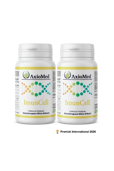 AxioMed ImunCell, beta-glucani și vitamina C, 2 x 60 capsule (120 capsule)