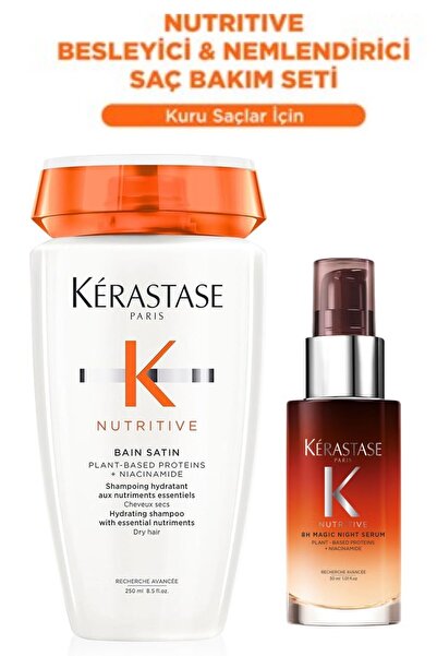 Kerastase Nutritive Besleyici ve Nemlendirici Saç Bakım Seti - Şampuan 250 ml...