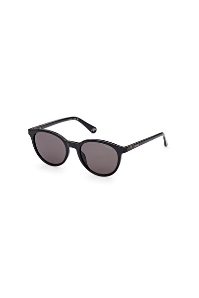 Guess Shiny Black Uv400 Injected Unisex Sunglasses