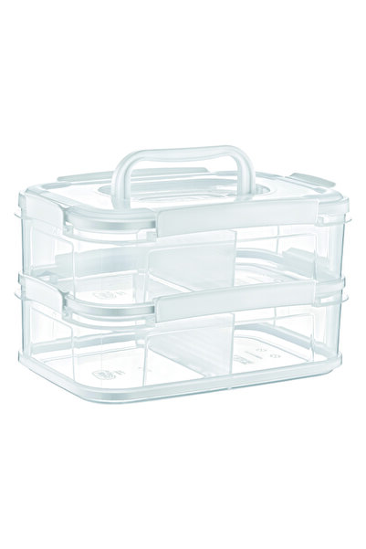 Hobby Leak-Proof Double Layer 2-Compartment Storage Container 1.8 L 1388