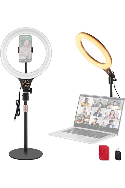 Urban URBANNX Entry Level 10.5" Desk Ring Light with Stand/Phone Holder for S...