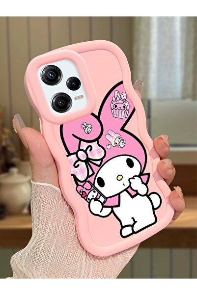 Hontinga Redmi Note 12 Pro 5G Uyumlu Kılıf kamera koruyucu Pembe Silikon Coup...