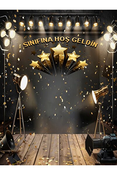 PROMISEBACKDROP2 250X200 cm Additional Stitched Fabric, Welcome to Class, Sch...