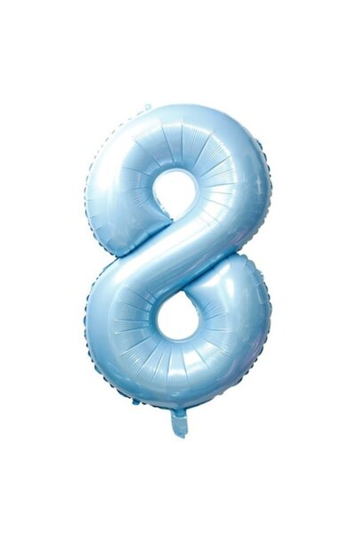 OEM Balon din folie număr, 102cm, Albastru deschis