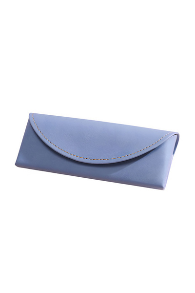 Techsuit - Glasses Case (ETM3) - PU, 15.2 x 6.6 x 3.6cm - Iris Blue, acoperir...