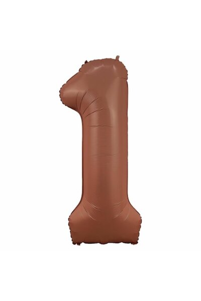 OEM Balon număr din folie, 102cm, Ciocolatiu Satinat