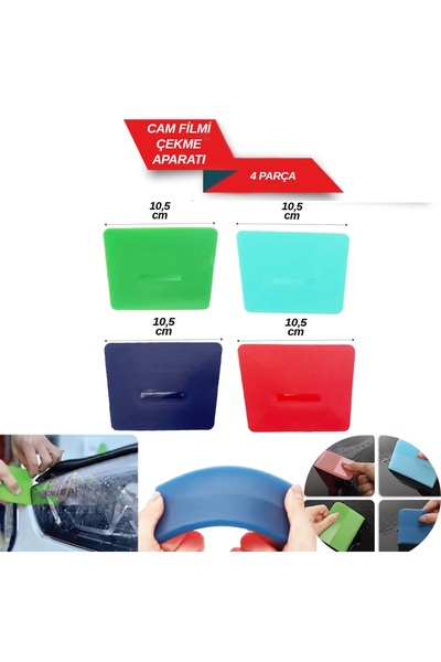 Cam Filmi Folyo Ppf Çekme Aparatı Ragle Seti Dörtlü Set br1245026