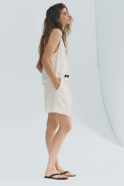 H&M Tailored linen-blend shorts